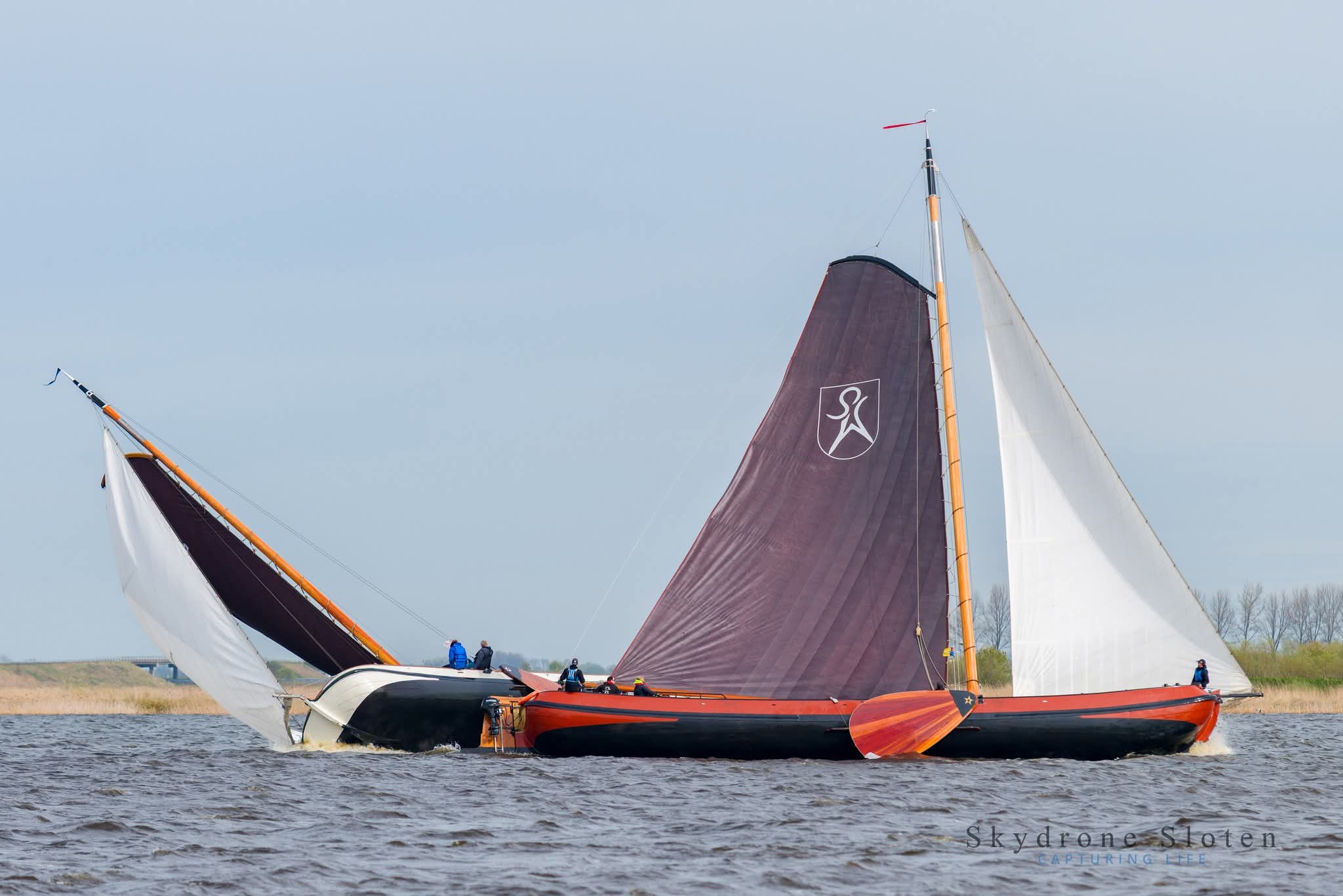 Boksen tegen de wind bij Langweer - wat een gevecht!